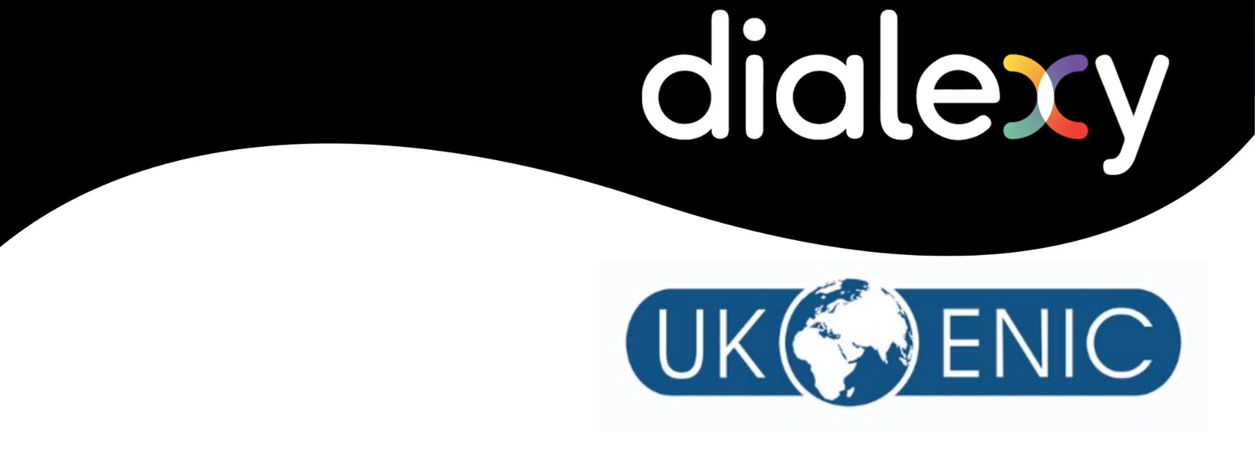 Blog Banner- displaying the UK ENIC Logo and the Dialexy Logo