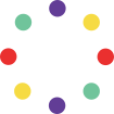 circles merging animation