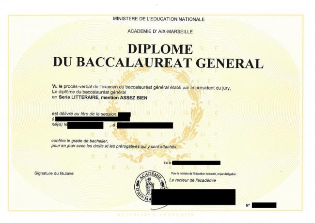 Spanish Degree Certificate