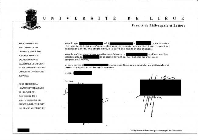 Degree Belgium